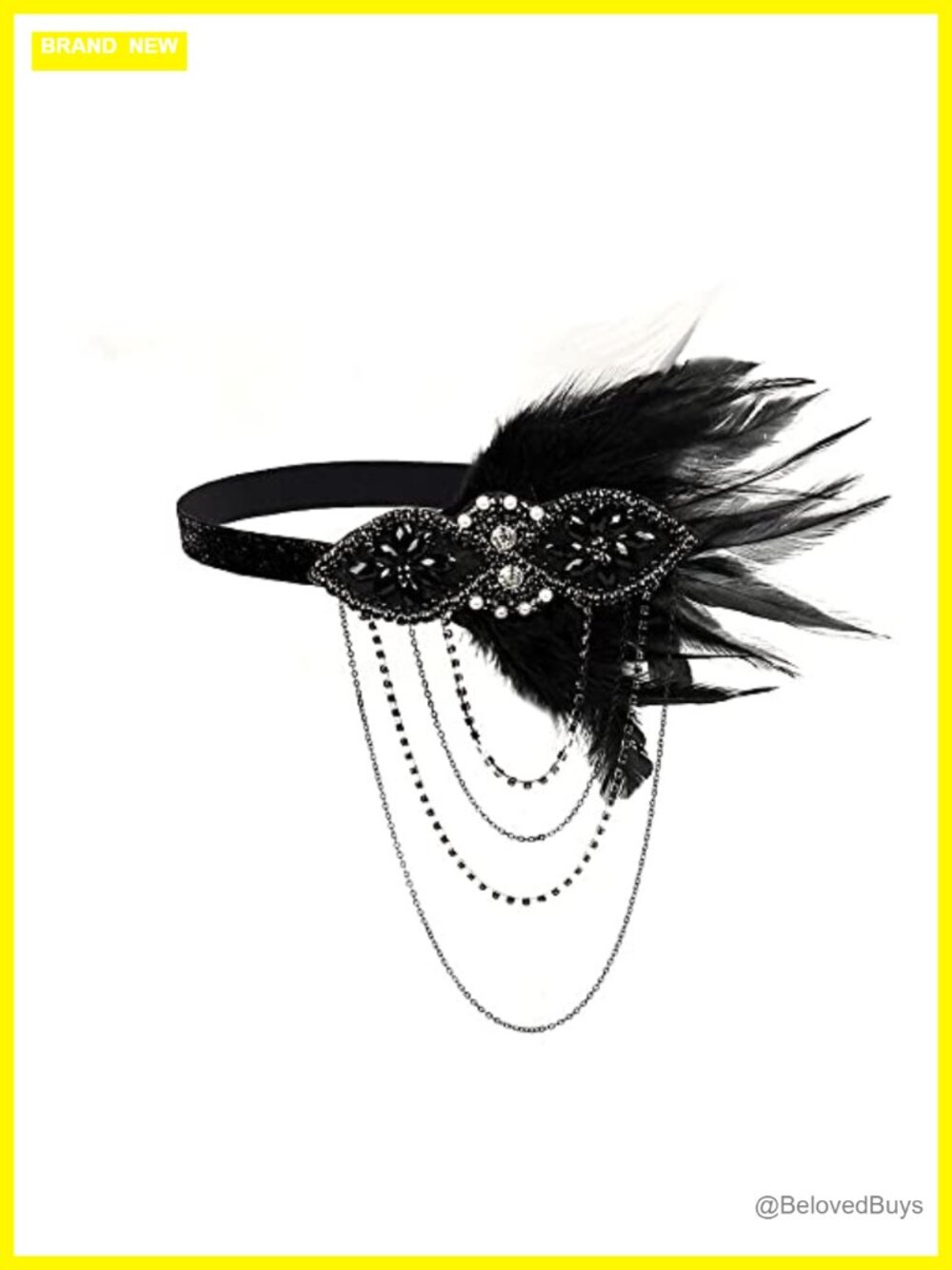1920s Gatsby Feather Flapper Headband
